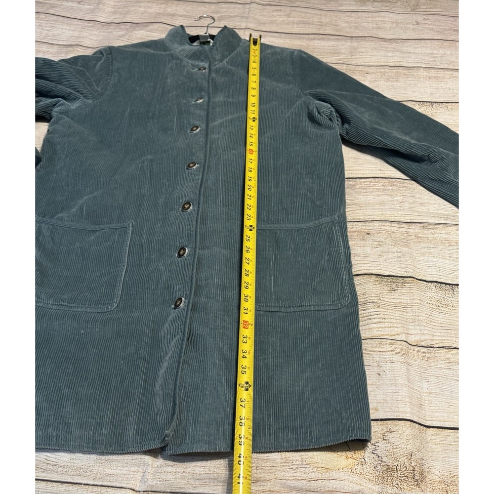 Orvis Corduroy Barn Coat Insulated Teal Blue Button Up Chore Jacket Sz 20 TubD5 - Picture 5 of 9